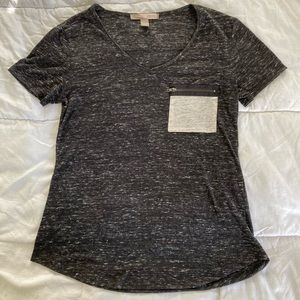 Forever 21 Black and Grey Shirt with Pocket